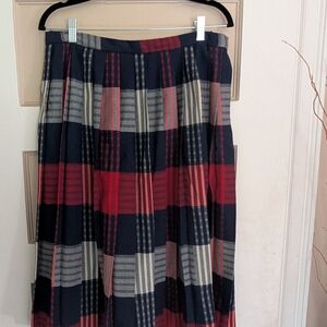 Plaid Women's Skirt in Red and Black